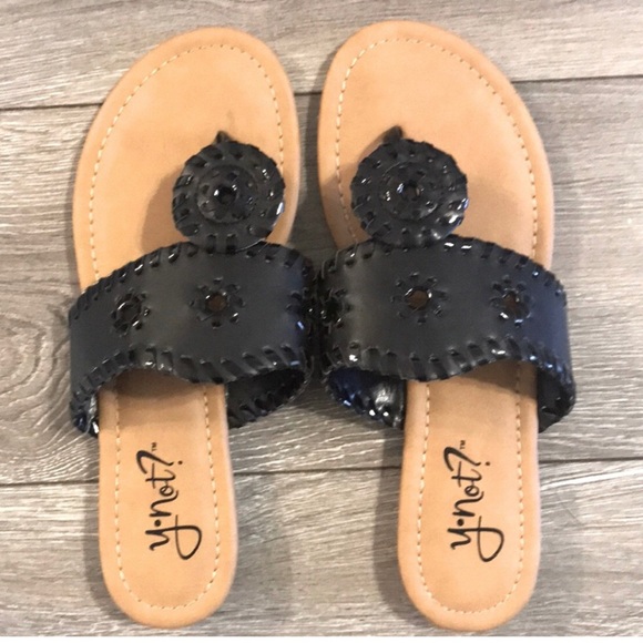 Y•Not? Chrissy Sandals Size 8.5 M - Picture 2 of 11